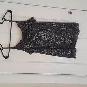 EUC Grey print camisole L